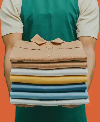 Laundry Delivery Orange Shutterstock 2462341651